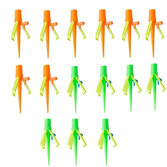 Arkzeo Plant Watering Spikes Set of 15, Automatic Self Watering Devices with Adjustable Flow Control for Indoor Outdoor Potted Plants, Garden, Office