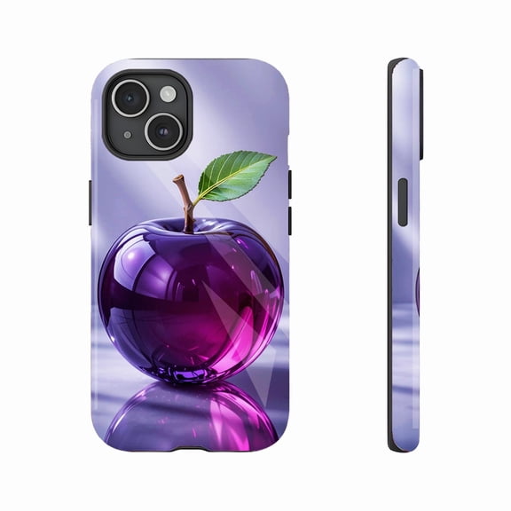 Luxury Purple Glass Apple iPhone Case Trendy Design for Fashion Lovers Perfect Holiday Gift & Daily Use Compatible with iPhone 11/12/13/14/15/16 (Pro Max/Plus)