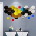 thumbnail image 3 of 3D Hexágono Acrílico Espejo Pegatinas De Pared DIY Arte Decoración Del Hogar Sala De Estar Pegatina Decorativa, 3 of 4