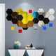 thumbnail image 3 of 3D Hexágono Acrílico Espejo Pegatinas De Pared DIY Arte Decoración Del Hogar Sala De Estar Pegatina Decorativa, 3 of 4