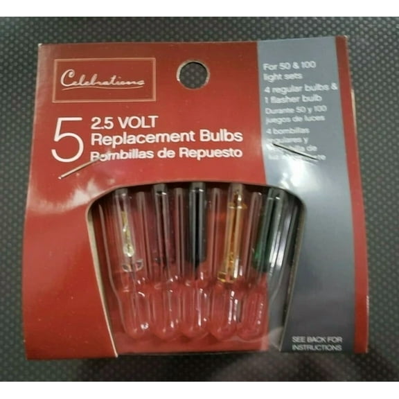 Mini Bulb 2.5V Mltpk5 By Celebrations Mfrpartno 1115-1-71