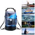 thumbnail image 4 of Green 10L Bolsa seca impermeable de 10l y 20l, mochila de almacenamiento para natación, Rafting, kayak, río, Trekking, navegación flotante, Canoing, bolso de mano, 4 of 5