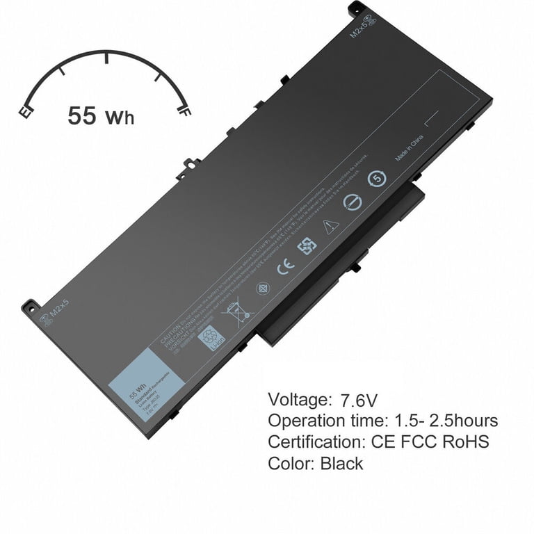 FOR DELL LATITUDE E7270 E7470 BATTERY 55WH J60J5 1W2Y2 242WD MC34Y GG4FM | UK FOR DELL LATITUDE E7270 E7470 BATTERY 55WH J60J5 1W2Y2 242WD MC34Y GG4FM | UK