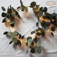 thumbnail image 2 of LED String Lights Artificial Garland Green Leaf Plants Vine Battery Operated Fairy String Lights for Wedding Party Home Wall Decor, 2 of 8