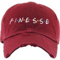 thumbnail image 2 of Finesse Embroidered Vintage Distressed Dad Hat Adjustable Baseball Cap, 2 of 4