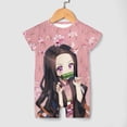 thumbnail image 3 of Kamado Nezuko Baby Romper Short Sleeve Bodysuits Soft Rompers Summer Clothes One-Piece Jumpsuits Outfits 18-24M, 3 of 7