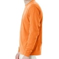 thumbnail image 3 of Hanes Essential-T Men's Long Sleeve T-Shirt, Crewneck, Classic Fit Cotton Tee, Tennessee Orange, 2XL, 3 of 5