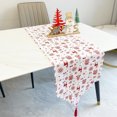 thumbnail image 5 of 2 suministros de decoración navideña, banderas de mesa impresas de lino, adornos de decoración de mesa, manteles individuales, 5 of 5