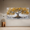 thumbnail image 7 of Canvas Wall Art for Living Room - Large Yellow Tree of Life Canvas Prints, Modern Abstract Nature Painting for Kitchen Bedroom Office Wall Decor, 7 of 7