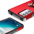 thumbnail image 6 of For Samsung Galaxy A15 5G Kickstand Tough Hybrid with Built-in 360° Rotate Ring Stand Magnetic PC & TPU Slim Fit Shockproof Cover ,Xpm Phone Case [ Red ], 6 of 9