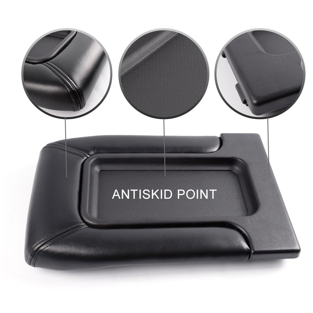 PIT66 Center Console Armrest Cover Latch Lid Protector Fit For 99-07 Cadillac Sierra