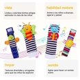 thumbnail image 3 of piezas Calcetines Sonajero y Pulsera,Sonido Estimulante Temprano y Colores Brillantes,Estimulacion Temprana para niños con Sonido y Colores Brillantes,Regalos de Navidad(Verde y azul), 3 of 3