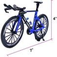 thumbnail image 2 of LEEYNEERMini Racing Bicycle Ornament Vehicles Mountain Bike Toy Model Decoration Crafts for Home (Blue#2), 2 of 6