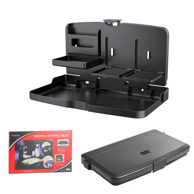 Foldable Car Seat Back Tray – Multi-Function Portable Desk for Eating, Drinking, Writing & Laptop Work, Universal Interior Accessory