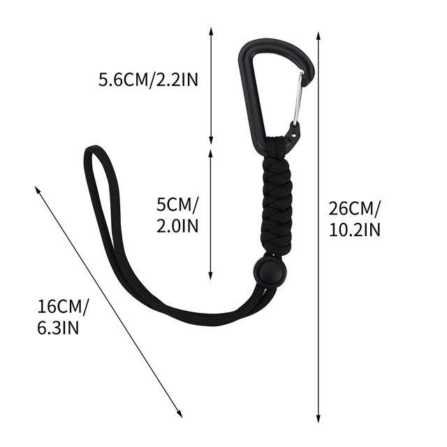 New Outdoor Hook Backpack Mountaineering Chain Key Chain Anti-Loss Rope Emergency Umbrella Rope