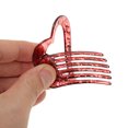 thumbnail image 5 of Unique Bargains 1 Pc Fashion Heart-Shaped Hollow Hair Clips Hairdo Clip Red, 5 of 5