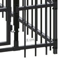 thumbnail image 3 of vidaXL Outdoor Dog Kennel Steel 39.7 ft², 3 of 6