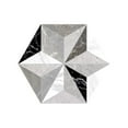 thumbnail image 6 of The Tile Life Osiris Gray Matte 3D Hexagon Porcelain Floor & Wall Tile, 8 x 9 in, 24-Piece, 6 of 11