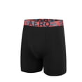thumbnail image 2 of Aeropostale Mens Boxer Briefs 4 Pack Poly Spandex Performance Boxer Briefs Underwear(Black/Black/Black/Black, Small), 2 of 5