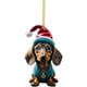 thumbnail image 4 of RKSTN christmas ornaments Border Product Christmas Dog Car Hanger Christmas Decoration Acrylic Car Hanger Home Hanger, 4 of 4