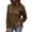 Brown, variant on Vedolay Womens 2023 Sweaters Women's Cropped Turtleneck Sweater Long Sleeve Pullover Cute Tops,Army Green XXL