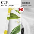 thumbnail image 3 of Lemon Fruits Kitchen Curtains Flower Leaves Window Curtains and Valances Set 36 Inch, Summer Tropical Short Tier Curtain for Kitchen, Fruit Background Small Kitchen Decor, 3 of 5