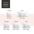 600 Thread Count Cotton Pillow Protectors Standard Size 20x26 4 Pack ...