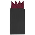thumbnail image 1 of INSPIRE CHIC Men's Pocket Squares PreFolded Triangles On Card Suit Handkerchief Dark Fuchsia One Size, 1 of 4