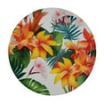 thumbnail image 2 of JEUXUS  Tropical Palm Hawaiian Flowers Round Table cover Fitted Table Cover Elastic Edged Table Cover, 2 of 7
