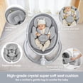 thumbnail image 2 of Baby Swing for Infants, Portable Swing for Baby Boy Girl,Remote Control Indoor Baby Rocker with 5 Sway Speeds,1 Seat Positions,10 Music and Bluetooth, 2 of 9