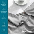 thumbnail image 5 of Bibb Home 300tc Rayon from Bamboo Viscose 4 Pc Sheet Set - 4 Colors - Linen - King, 5 of 5