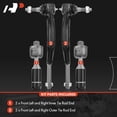 thumbnail image 3 of A-Premium 4Pcs Inner & Outer Steering Tie Rod End Kit Compatible with Chevrolet Trailblazer SSR GMC Envoy XL XUV Buick Isuzu Oldsmobile Saab, 3 of 9