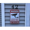 thumbnail image 4 of Signs Authority Advertencia de Videovigilancia Rectangular las 24 Horas de Sign, 4 of 7