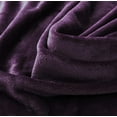 thumbnail image 4 of Black King Size Solid Flannel Throw Plush Cozy Super Soft Warm Bed Blanket, 4 of 4