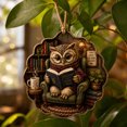 thumbnail image 5 of Reading Animal Christmas Hanging Ornament, Style F, Holiday Tree Decoration for Book Lovers, 5 of 8