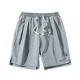 thumbnail image 1 of KIHOUT Mens Athletic Running Shorts, Elastic Beach Gym Workout Drawstring Shorts for Men with Pockets, 1 of 4