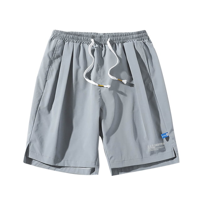 KIHOUT Mens Athletic Running Shorts, Elastic Beach Gym Workout Drawstring Shorts for Men with Pockets