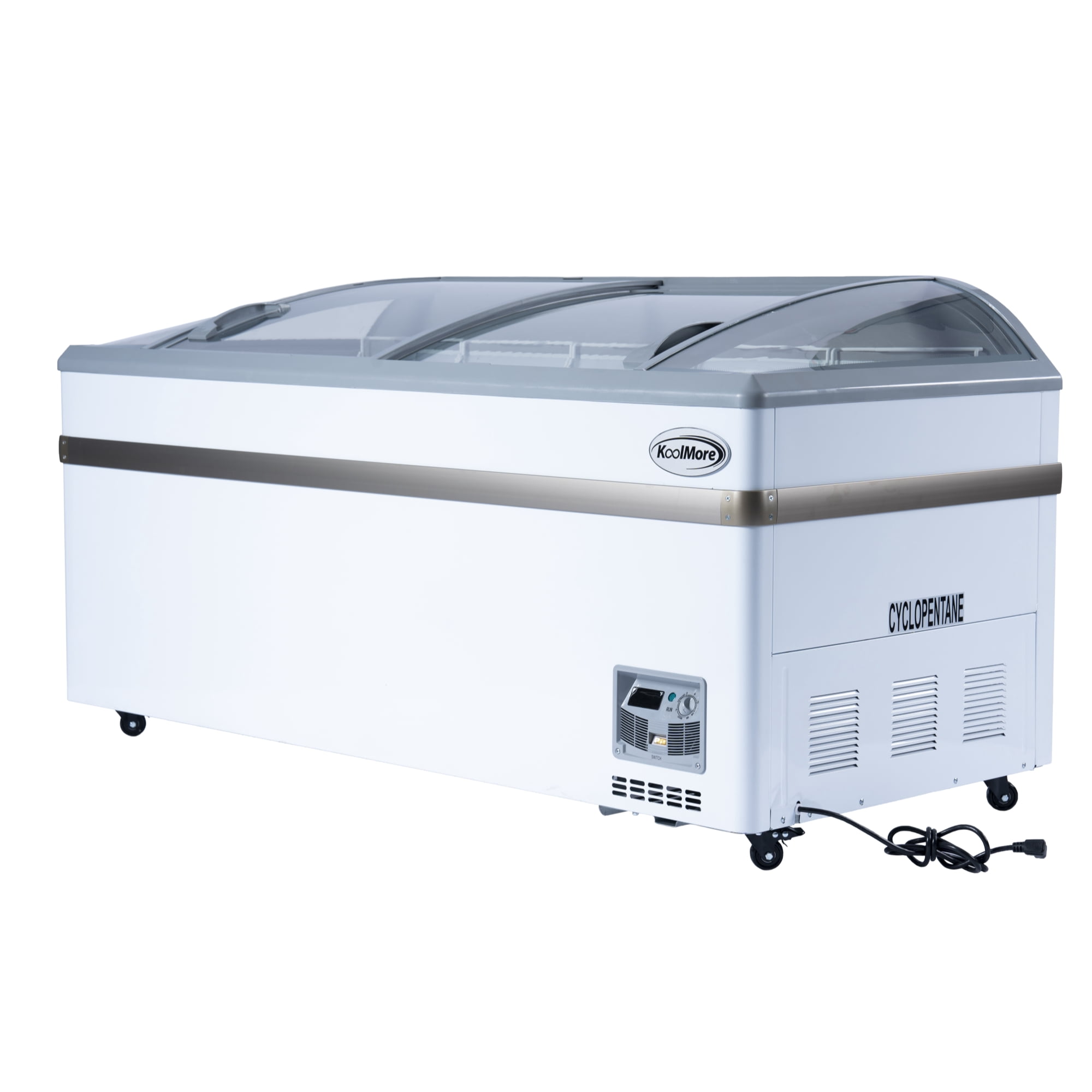 65 Inch Manual Defrost Island Chest Freezer 16 cu. ft. Capacity in White
