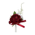 thumbnail image 2 of 1PC Artificial Rose Boutonniere Household Imitation Indoor Flowers For Seasonal Display (Color3), 2 of 5