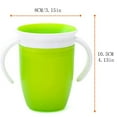 thumbnail image 2 of Sippy Cup for 6 Month Old and Up, Spill Proof 360 Toddler Cups with Transition Handles, 7 Ounce, Blue/Green, 2 of 8