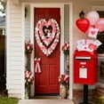 thumbnail image 5 of Steadline Valentines Day Romantic Atmosphere Door Curtain Heart Pattern Festival Party Door Decor Home Holiday Decoration Valentines Gift Christmas New Year Decoration, 5 of 7
