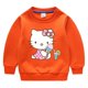 thumbnail image 3 of Hello Kitty estampado de dibujos animados para niños más suéter de terciopelo + pantalones gruesos ropa informal cálida de dos piezas para niños y niñas, 3 of 5