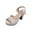 Beige, variant on ZEZKT Girls High Heels Sandal for Women Open Toe Ankle Buckle Strap Dress Shoes for Women Wedding Party Block Chunky Pump Sandals Beige 5.5