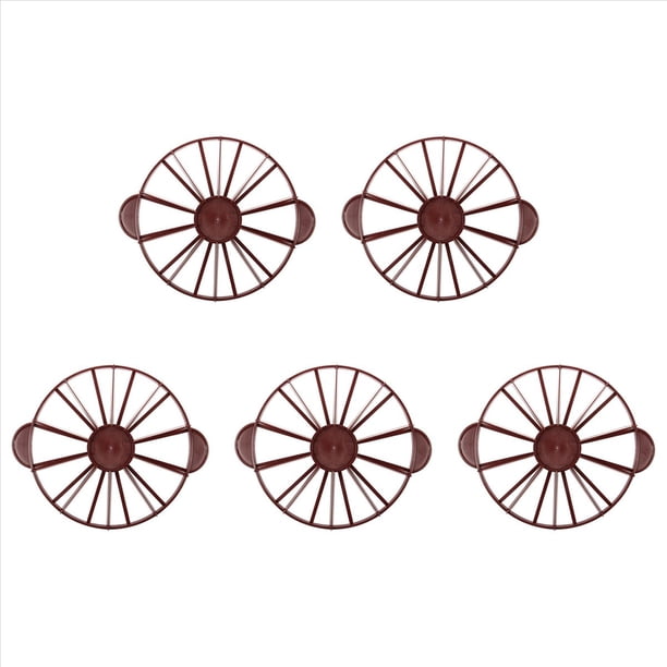 5X Torta Divisor Rebanada Pastel de Torta 10 / 12 Pieza Igual Porcion Marcador Divisor Oscuro Rojo
