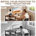 thumbnail image 3 of Ktaxon L-Shape Computer Desk with Charging Station 47 Inch Gaming Desk Concer PC Laptop Table with Drawers & Storage Shelves Workstation, Brown, 3 of 10