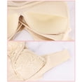 thumbnail image 5 of Plus Size Women Front Cross Sexy Lace Seamless Thin Cup Bra Ice Silk Smoothing Push Up Full Cup Comfort Bralette, 5 of 6