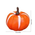 thumbnail image 3 of Byndra Fall Mini Foam Pumpkin Decor, 6cm Artificial Pumpkin with Realistic Texture and Stem and Classic Style, Table Centerpiece for Autumn, Halloween, Thanksgiving, Home Display, 3 of 6