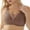 Coffee, variant on Women Solid-Color Plus-Size Underwear Comfortable Breathable Bra