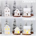 thumbnail image 6 of LOLIPPYY Set of 3 Mini Farmhouse Village House Ornaments for Living Room Decor, Rustic Home Decoration Accents, 6 of 8