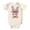 Natural Bodysuit, variant on Easter Bunny Bubble Gum Bodysuit for Baby Girls Spring Holiday Cute Rabbit with Glasses Toddler One-Piece Peach Bodysuit 24 Months